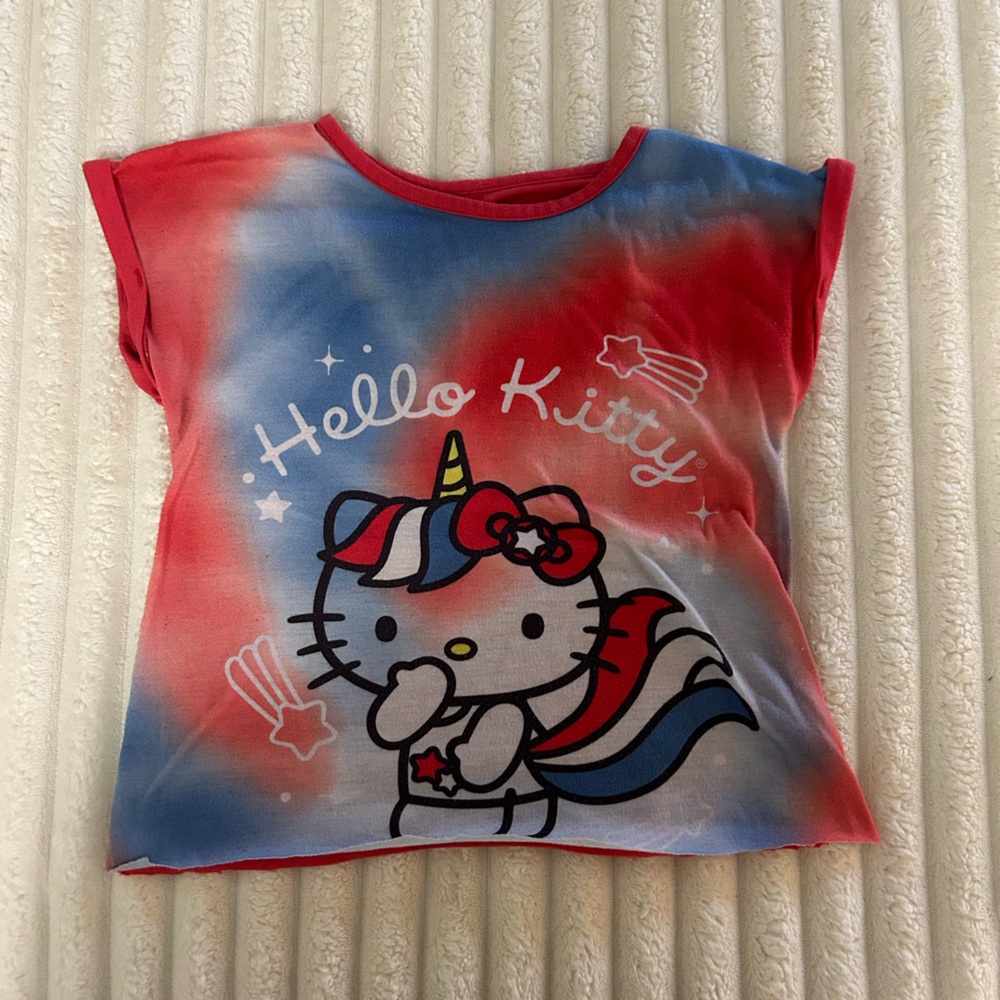 Hello Kitty Red and Blue Tie-Dye MINI T-Shirt